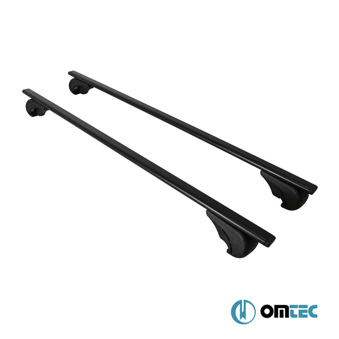 Barres De Toit Transversales (Solidbar-Alpha V1 LITE) Noir 2 Pcs. Acier - Renault Express Van - VAN I - (2021 - )