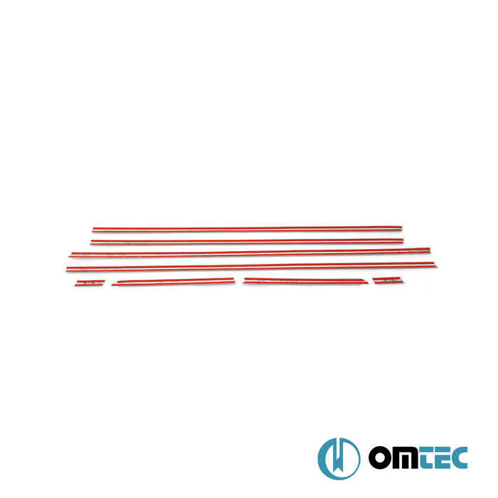 Cam Çıtası 8 Prç. P.Çelik (Mat) - Citroën C4 - SD L  - (2004-2010)