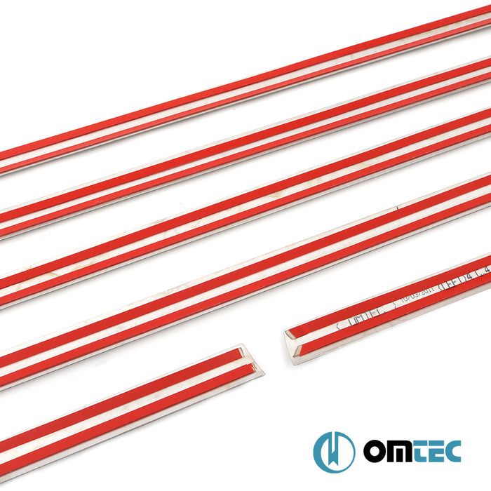 Cam Çıtası 8 Prç. P.Çelik (Mat) - Citroën C4 - SD L  - (2004-2010)