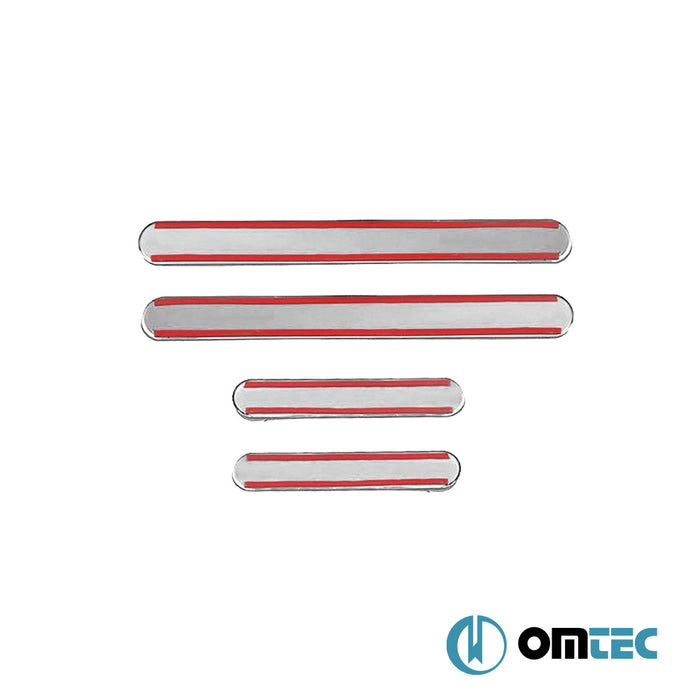 D-Line Kapı Eşiği 4 Prç. P.Çelik (Parlak)  - Fiat 600E - SUV I  - (2023-)