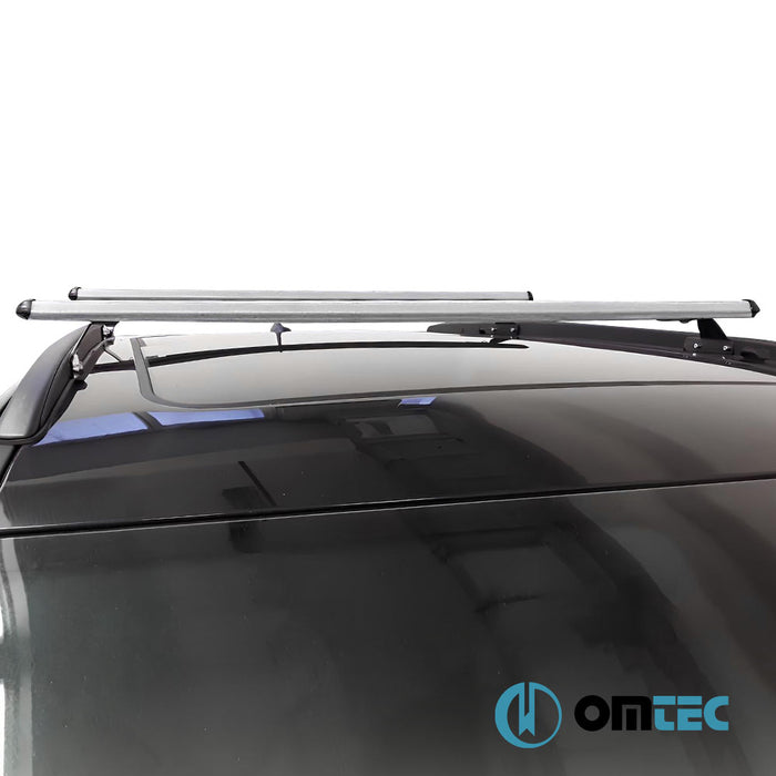 Barres De Toit Transversales Heavy-Duty 2 Pcs. (Gris) Alu. - Jeep Compass - SUV MP/552 - (2017 - )