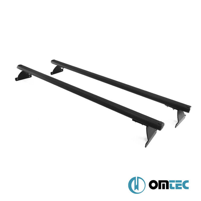 Barres De Toit Transversales Heavy-Duty 2 Pcs. (Noir) Alu. - Jeep Compass - SUV MP/552 - (2017 - )