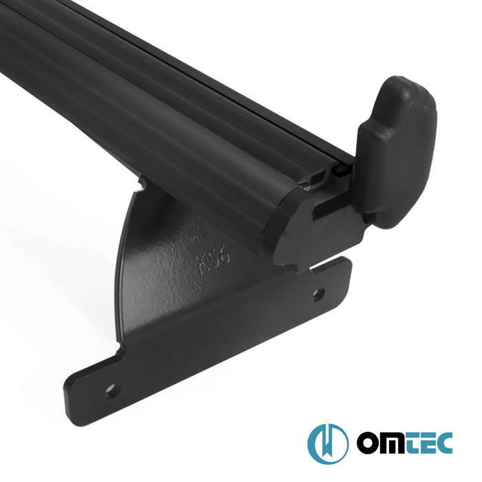 Barres De Toit Transversales Heavy-Duty 2 Pcs. (Noir) Alu. - Jeep Compass - SUV MP/552 - (2017 - )