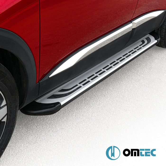 Marchepied Latéral (FABA-Gris-Noir) 2 Pcs. - Chery Omoda 5 Pro Max - SUV I  - (2024-)