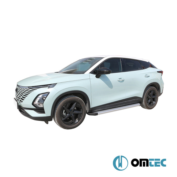 Side Step (OPA - Silver) 2 Pcs. - Chery Omoda 5 - SUV I - (2022 - )