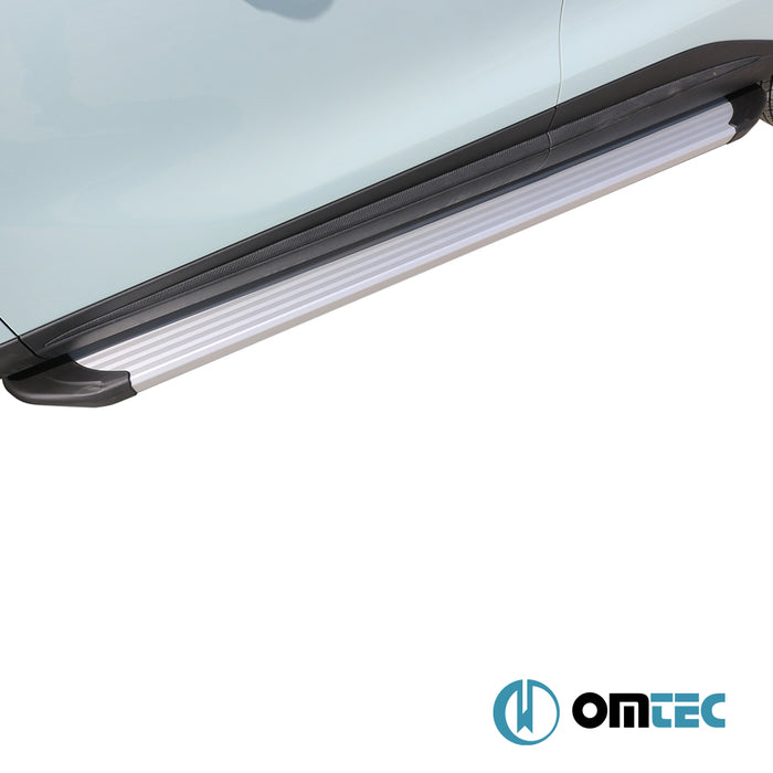 Side Step (OPA - Silver) 2 Pcs. - Chery Omoda 5 - SUV I - (2022 - )