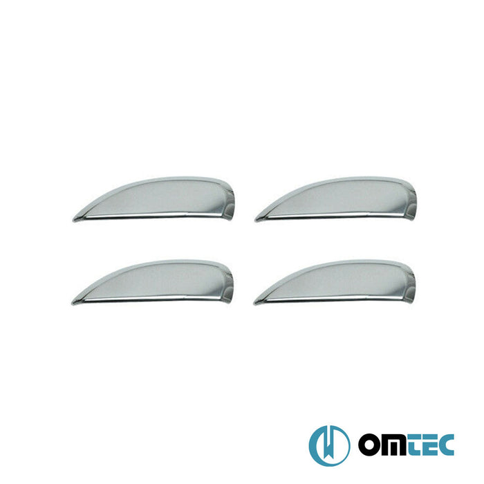 Door Handle Cover 4 Door 4 Pcs. S.Steel (Gloss) - Renault Symbol - SD III - (2013 - )