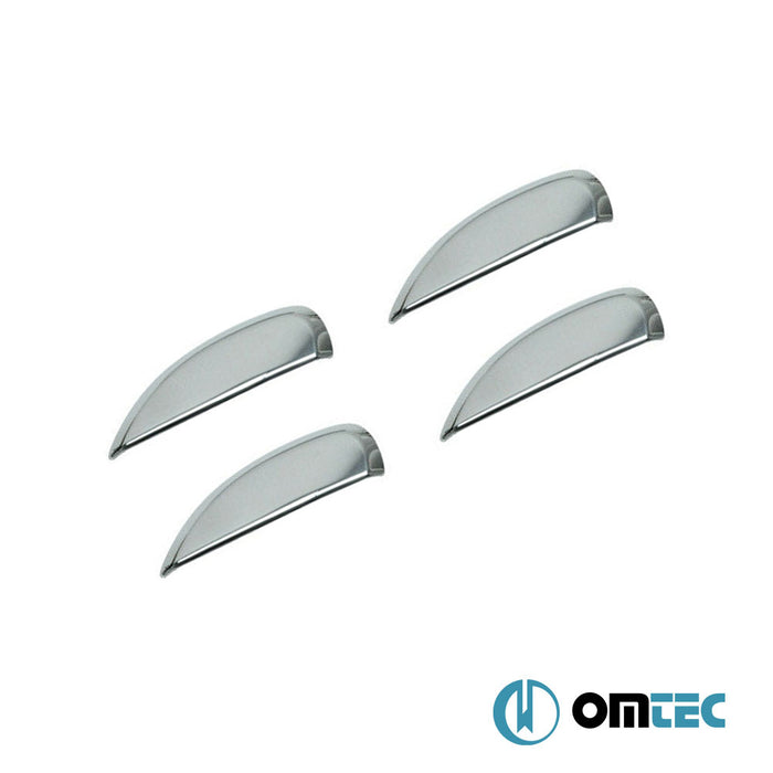 Door Handle Cover 4 Door 4 Pcs. S.Steel (Gloss) - Renault Symbol - SD III - (2013 - )