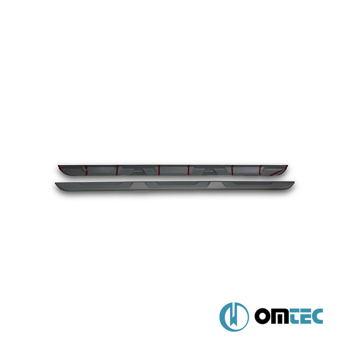 Side Skirts 2 Pcs. (ABS-Silver) - Dacia Duster - SUV HM  - (2018-2024)