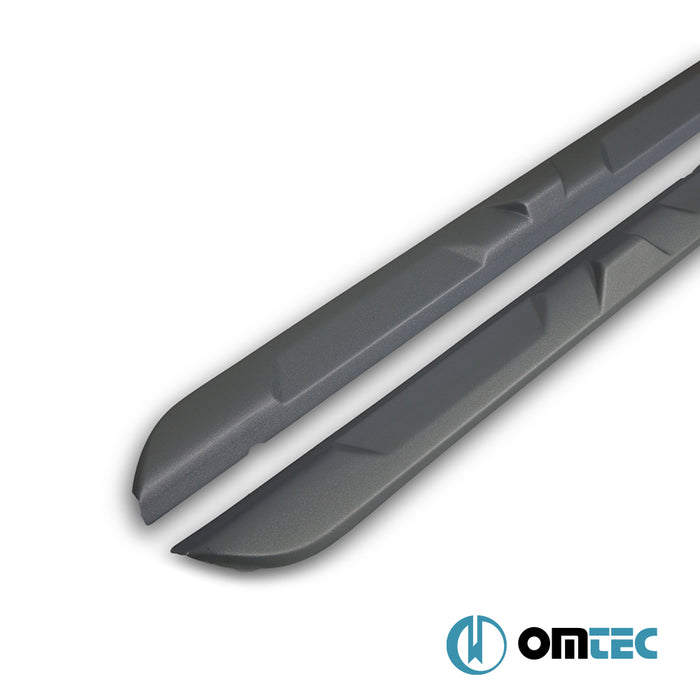 Side Skirts 2 Pcs. (ABS-Silver) - Dacia Duster - SUV HM  - (2018-2024)