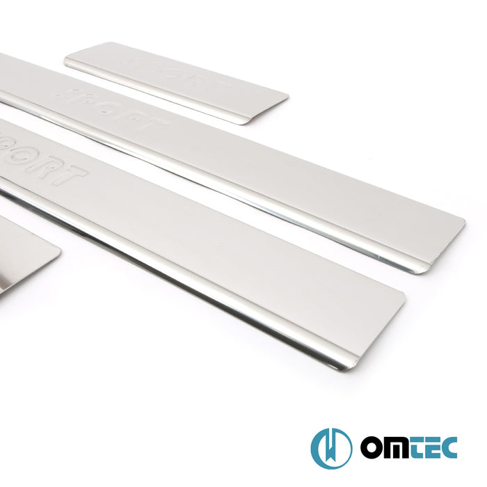 Seuil de porte - Line : Baguettes chromées en inox - 4 pièces - Daihatsu Terios - SUV J100  - (1997-2005)