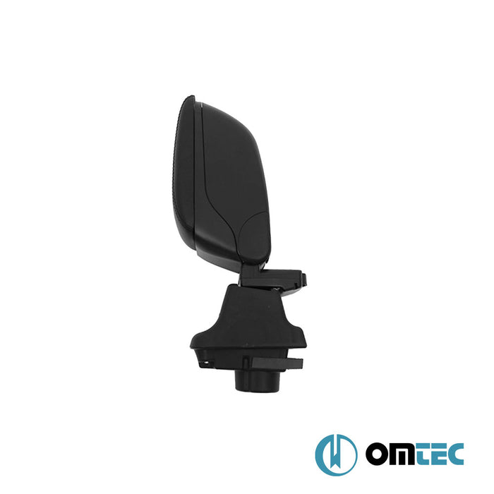 Armrest Box (Leatherette+Sliding+ABS Adapter) Black - Fiat Grande Punto - HB 5D 199 - (2005 - 2009)