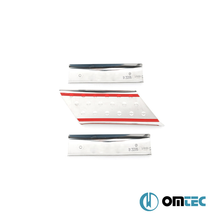 Line Inner Door Sill 3 Pcs. S.Steel - Fiat Doblo - MVN 223  - (2000-2010)