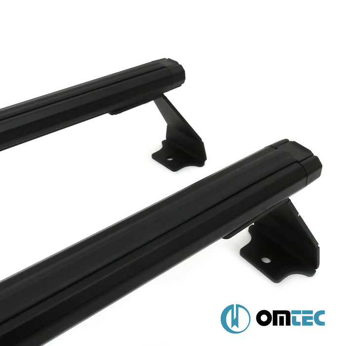 Barres de Toit Transversales Heavy Duty - Erbabar - 2 Pcs. (Noir)  Alu. - Fiat Doblo - MVN 223  - (2000-2010)