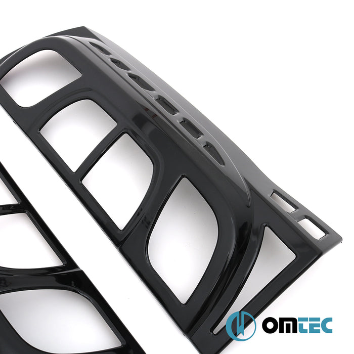 Feu de stop - Contour en ABS Piano Black - 2 Pcs - Citroën Nemo - MVN 225L  - (2008-2016)