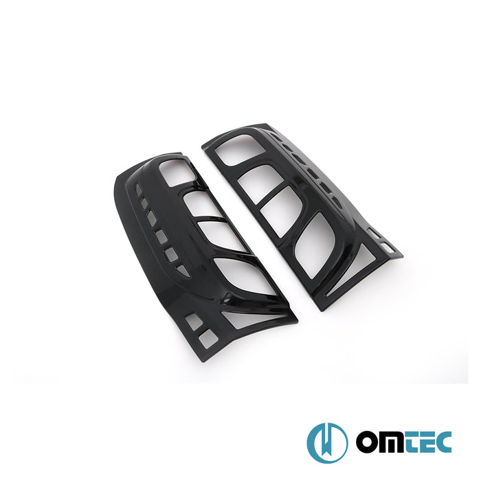 Feu de stop - Contour en ABS Piano Black - 2 Pcs - Peugeot Bipper - MVN 225L  - (2008-2016)