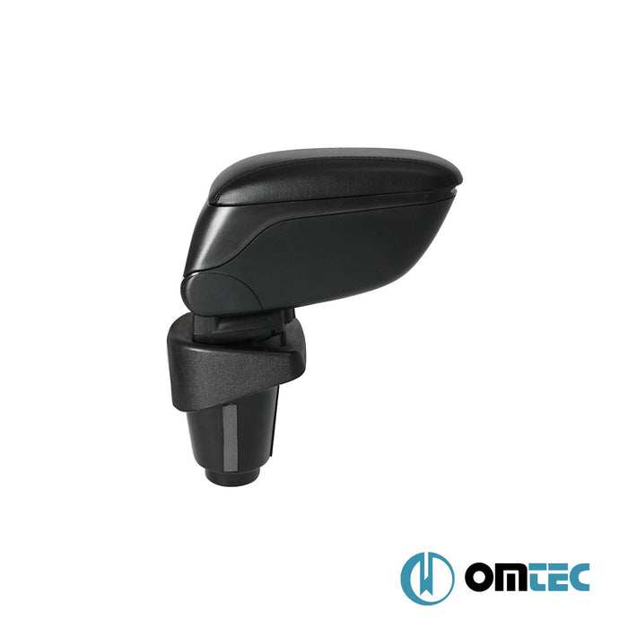 Armrest Box (Leatherette+Sliding+ABS Adapter) Black - Fiat 500L - MPV 351 PRE-FL - (2013 - 2018)