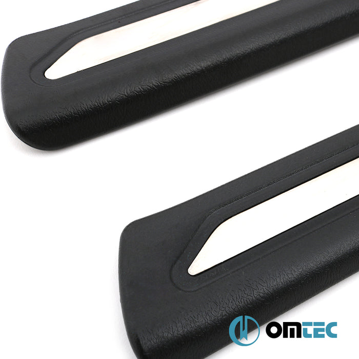 Seuil de porte - Line : Baguettes chromées en inox et ABS - 4 pièces - Fiat Egea - HB 5D 356  - (2015-)