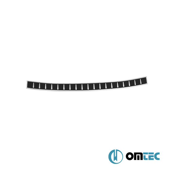 Pare chocs arrière (Inox + Feuille De Carbone) - Fiat 500E - HB 3D I  - (2020-)