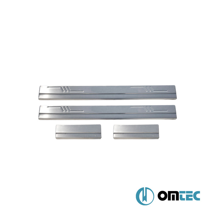 Seuil de porte - Norm : Baguettes chromées en inox - 4 Pièces - Ford Focus - HB 5D II  - (2005-2011)