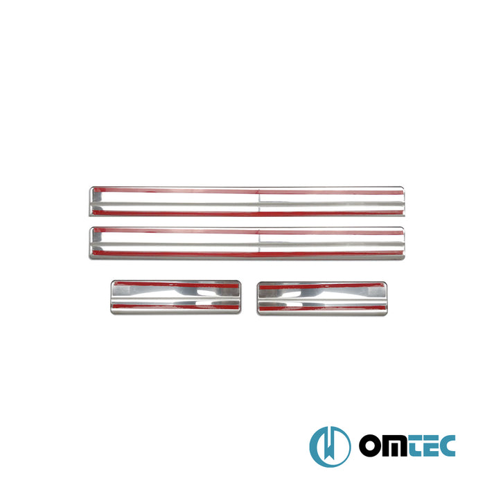 Seuil de porte - Norm : Baguettes chromées en inox - 4 Pièces - Ford Focus - HB 5D III  - (2011-2018)