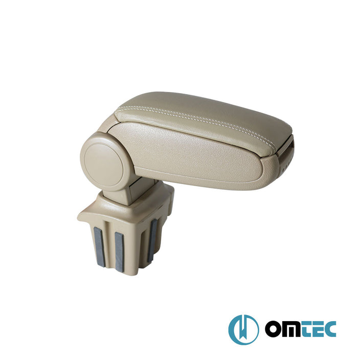 Armrest Box V1 (Leatherette+ABS Adapter+USB) Beige - Ford Focus - HB 3D III PRE-FL - (2011 - 2015)