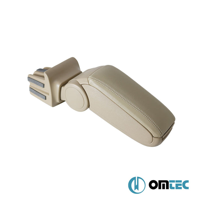 Accoudoir V1 (Cuir Artificiel+Support en ABS+USB) Beige - Ford Focus - HB 3D III PRE-FL - (2011 - 2015)