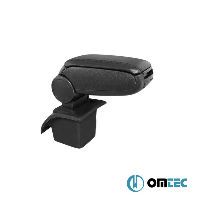 Armrest Box V1 (Leatherette+ABS Adapter+USB) Black - Ford Focus - HB 3D III PRE-FL - (2011 - 2015)