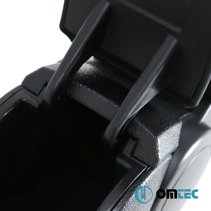 Armrest Box V1 (Leatherette+ABS Adapter+USB) Black - Ford Focus - HB 3D III PRE-FL - (2011 - 2015)