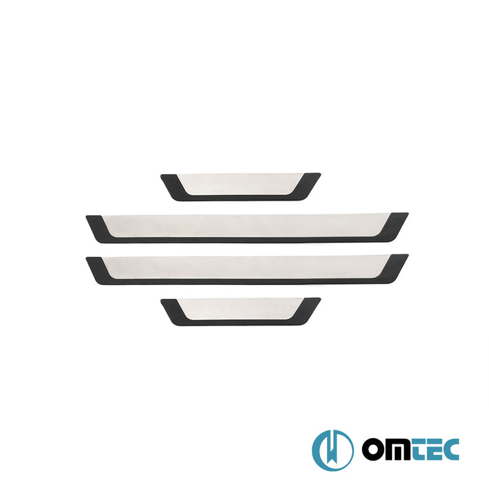 Seuil de porte - Flexill Line : Baguettes chromées en inox et ABS - 4 pièces - Ford Ranger - PK T6  - (2011-2022)