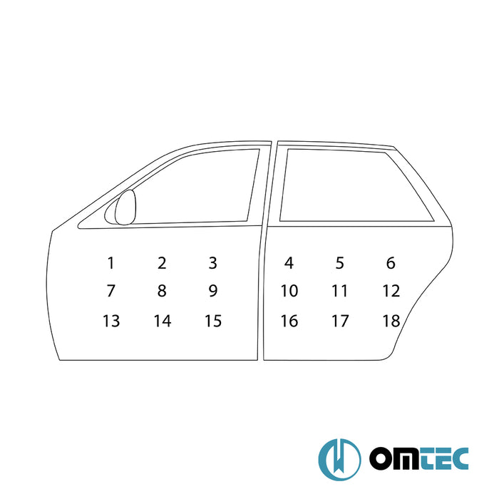 Yan Kapı Dekor Çıtası 2 Prç. (Ön - Arka Uyumlu) - Chery Tiggo 7 Pro - SUV I - (2021 -)