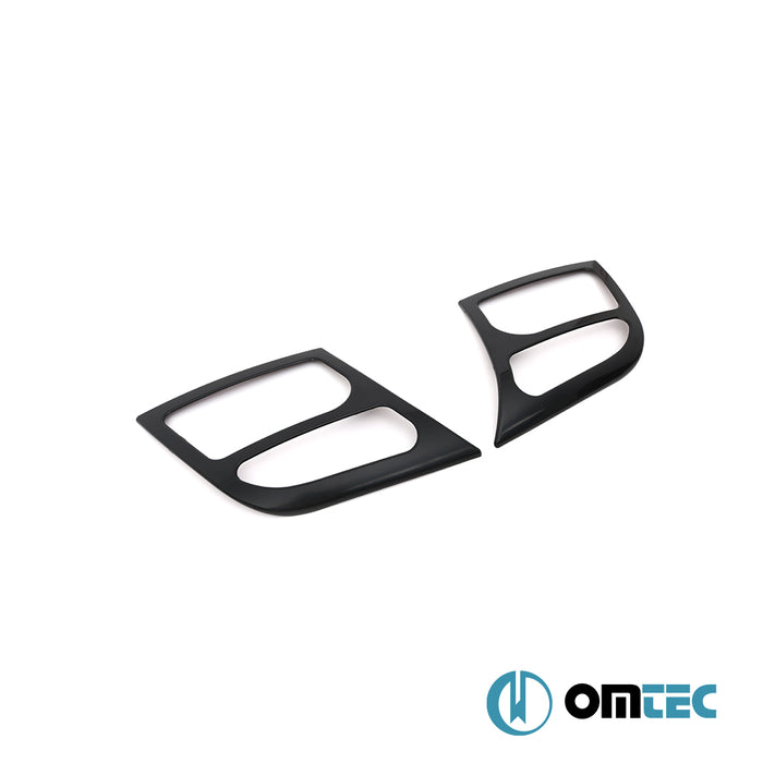 Headlight Cover 2 Pcs. Piano Black - Ford Tourneo Connect - MVN P65  - (2002-2014)