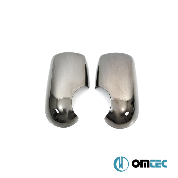 Ayna Kapağı 2 Prç. Abs Siyah Krom - Ford Transit - VAN FA  - (2000-2014)