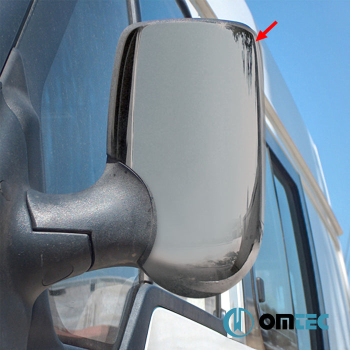 Ayna Kapağı 2 Prç. Abs Siyah Krom - Ford Transit - VAN FA  - (2000-2014)