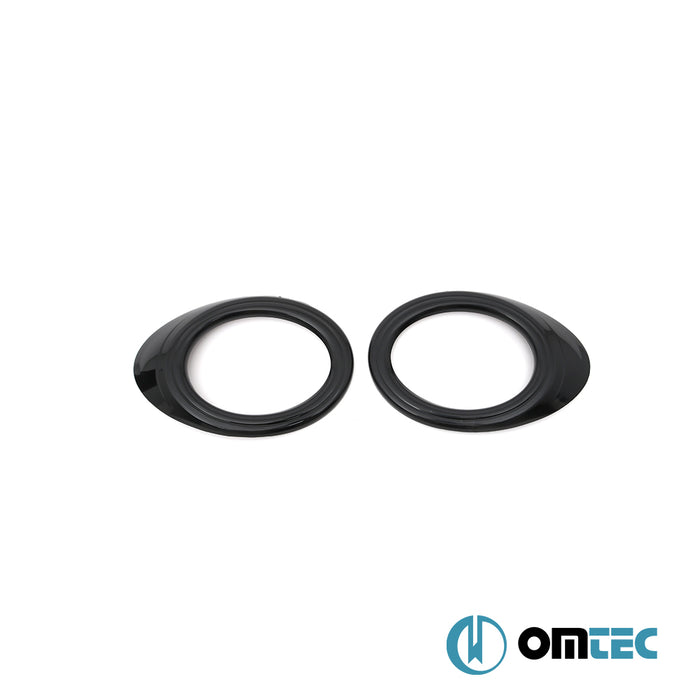 Feu anti brouillard - Contours en ABS Piano Black  - 2 pièces - Ford Tourneo Connect - MVN P65  - (2002-2014)