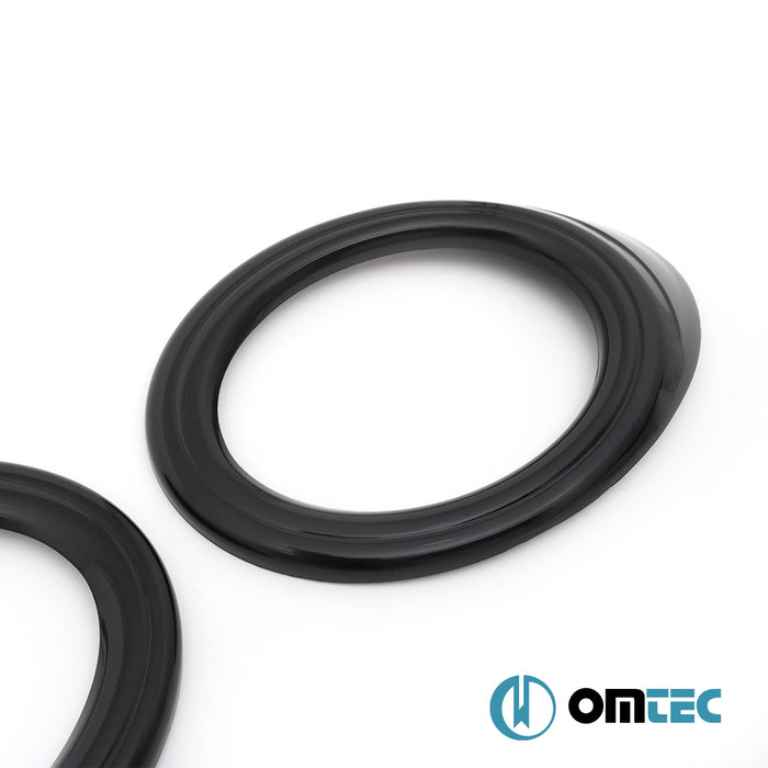 Feu anti brouillard - Contours en ABS Piano Black  - 2 pièces - Ford Tourneo Connect - MVN P65  - (2002-2014)