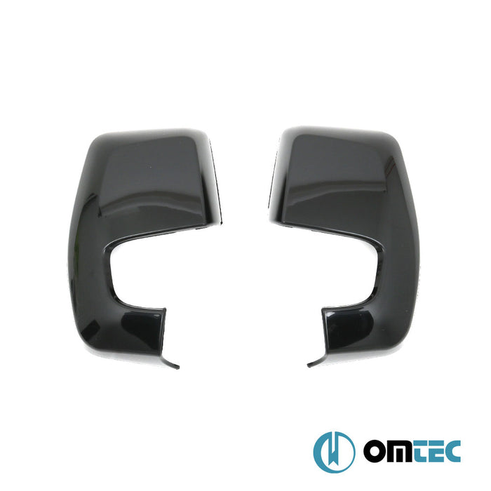 Mirror Cover 2 Pcs. ABS Piano Black - Ford Tourneo Custom - VAN V362 - (2013 - 2023)