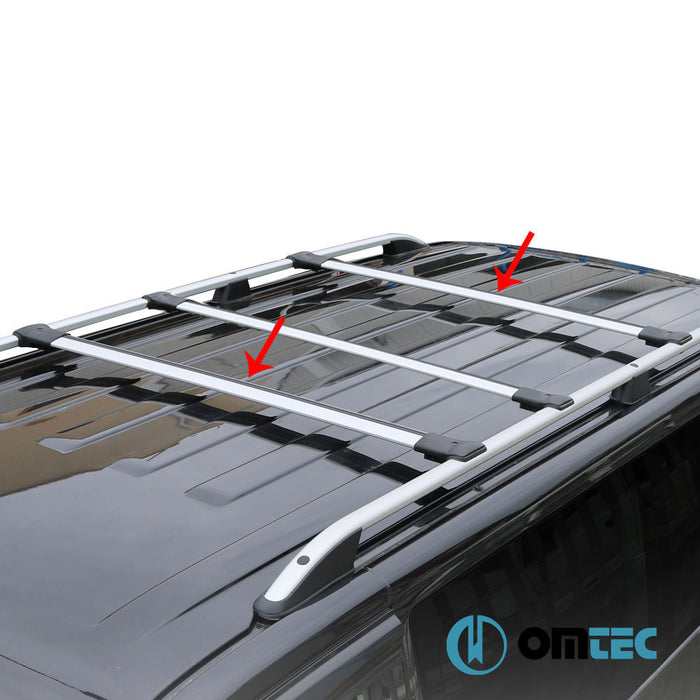 Barres De Toit Transversales (Elegance) Gris 3 Pcs. Alu. - Peugeot Expert - VAN II  - (2007-2017)