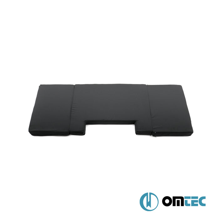 Matelas de Cabine Pliable (Noir) 1 Pc. Conduite à gauche (6 cm Mousse/22 Densité/ 1.8 cm MDF) - Ford Transit Custom - VAN V362  - (2013-2023)