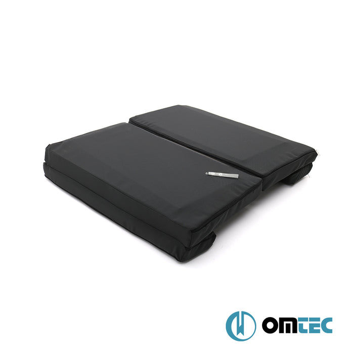 Matelas de Cabine Pliable (Noir) 1 Pc. Conduite à gauche (6 cm Mousse/22 Densité/ 1.8 cm MDF) - Ford Transit Custom - VAN V362  - (2013-2023)