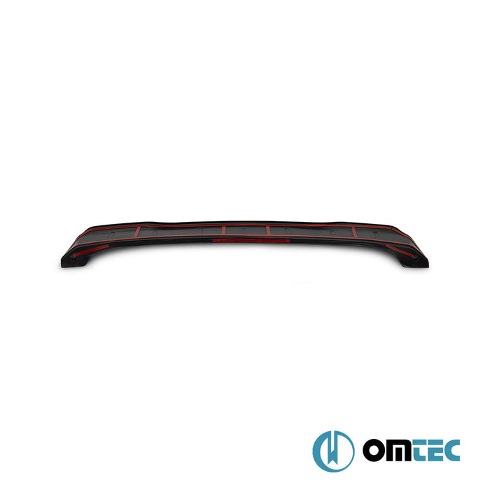 Rear Bumper Sill Cover (ABS Acrylic-Gloss Black) - Renault Clio - SW BH - (2012 - 2018)