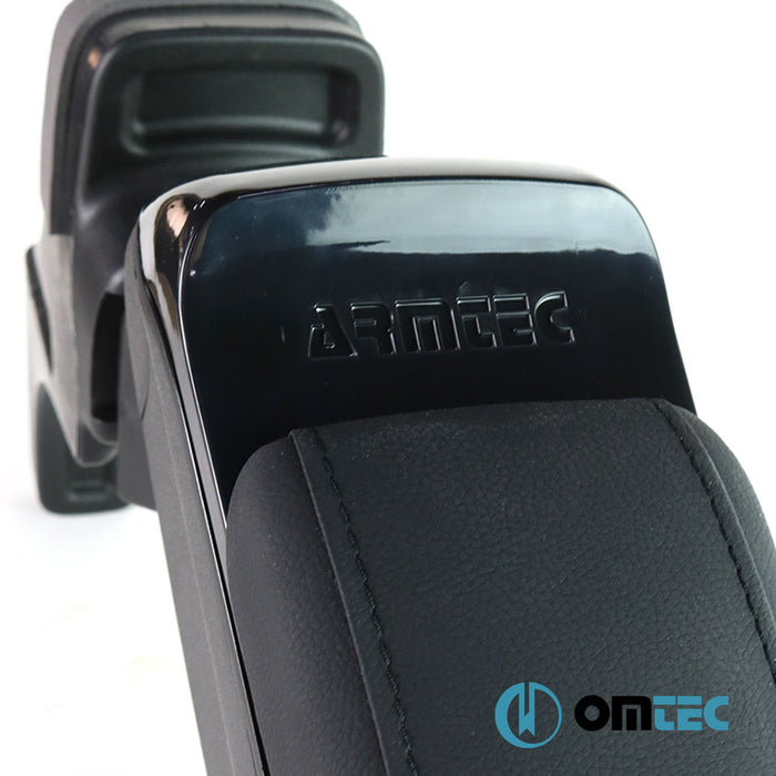 Armrest Box V2 (Leatherette+Sliding+ABS Adapter) Black - Ford Tourneo Courier - MVN I - (2014 - )