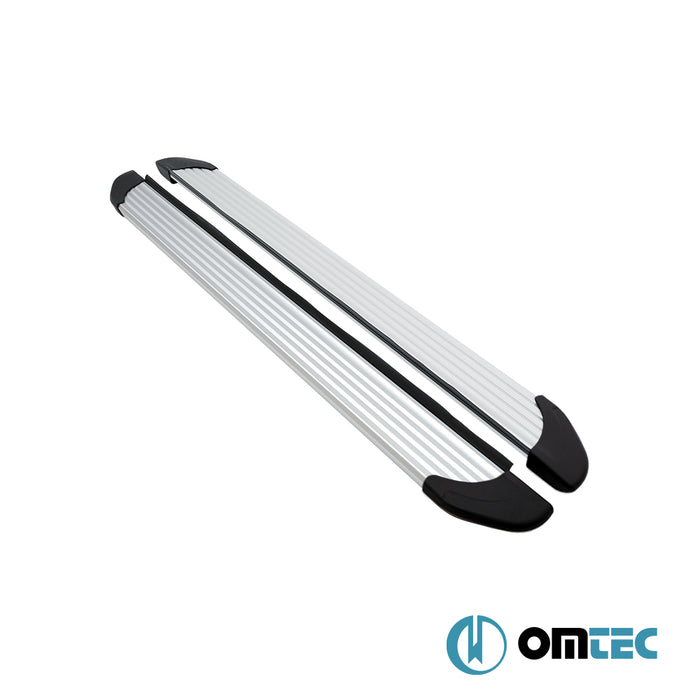 Side Step (OPA-Silver) 2 Pcs. - Ford E-Transit - VAN MK7  - (2020-)
