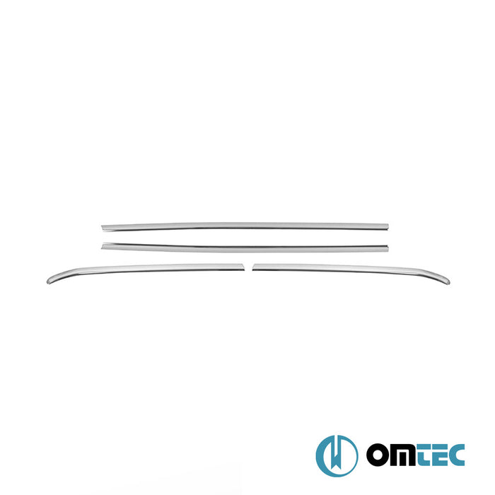 Contours de vitre latèrale - Baguettes chromées en inox (Brillant) - 4 pièces - Ford Focus - SD IV  - (2018-)