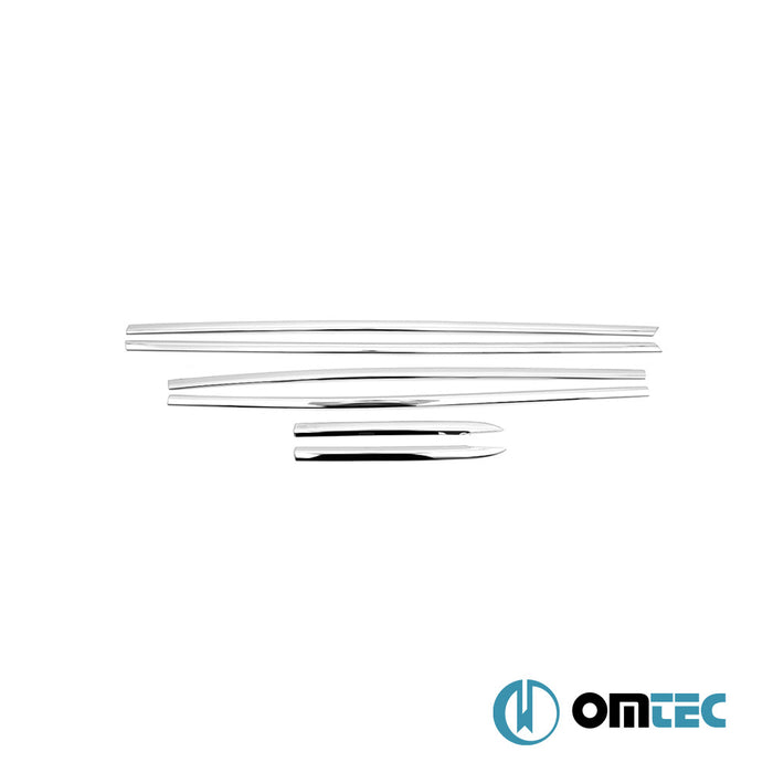 Window Trim Cover 6 Pcs. S.Steel (Gloss)  - Ford Focus - SW IV  - (2018-)