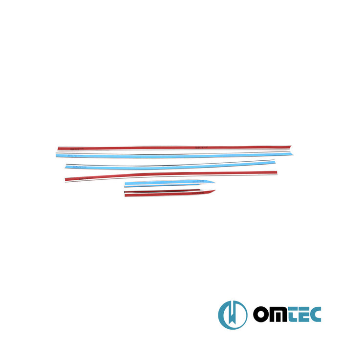 Window Trim Cover 6 Pcs. S.Steel (Gloss)  - Ford Focus - SW IV  - (2018-)