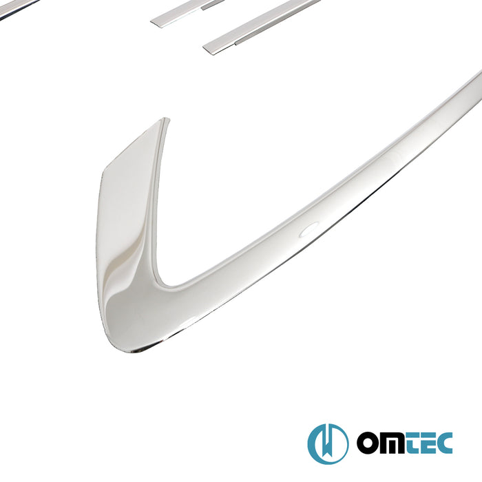 Vitres latérales - Baguettes supérieures chromées en inox (Brillant) - 6 pièces - Ford Focus - SW IV  - (2018-)