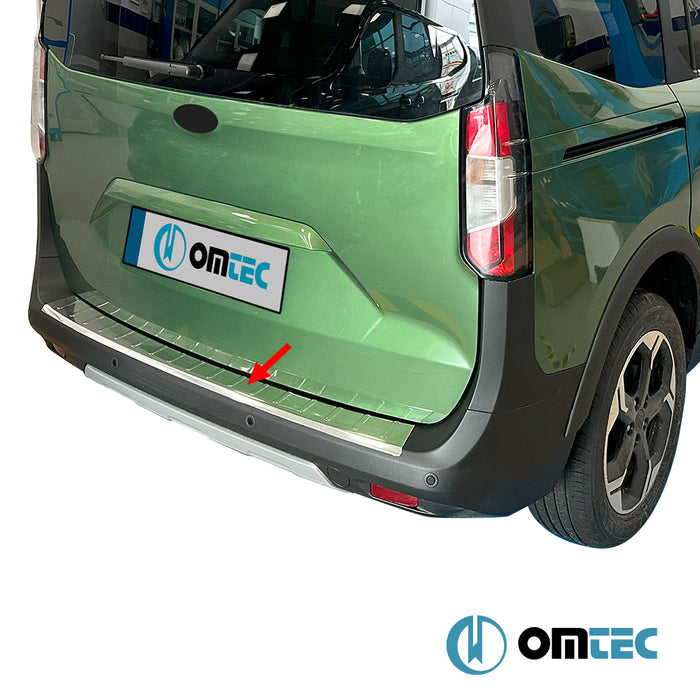 Rear Bumper Sill Cover S.Steel (Gloss)  - Ford Tourneo Courier - MVN V769  - (2023-)