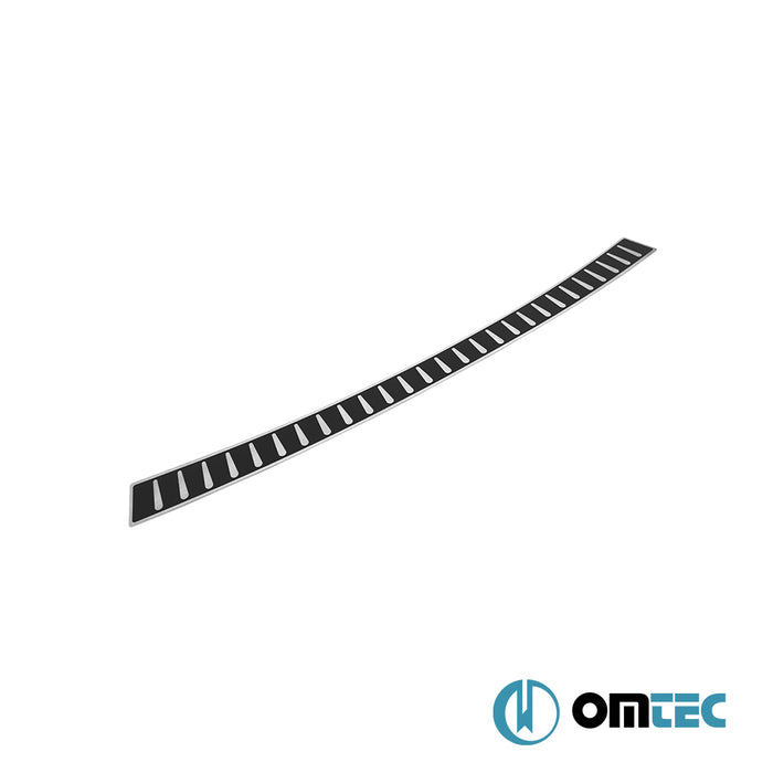 Carbon Foiled Plain Rear Bumper Sill Cover S.Steel - Ford Tourneo Courier - MVN V769  - (2023-)