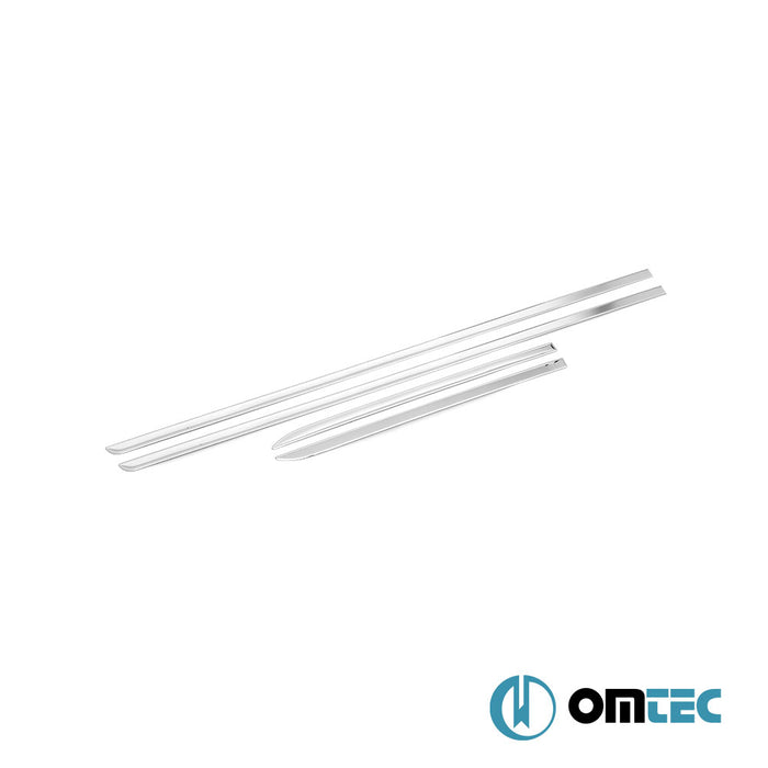 Side Door Streamer 4 Pcs. S.Steel (Gloss)  - Ford Tourneo Courier - MVN V769  - (2023-)